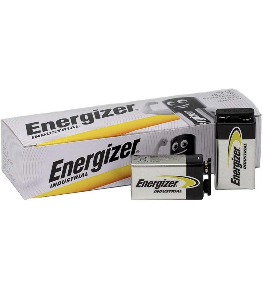 Energizer EN22 Industrial Alkaline Batteries, 9V , Non-Rechargeable, Box of 12