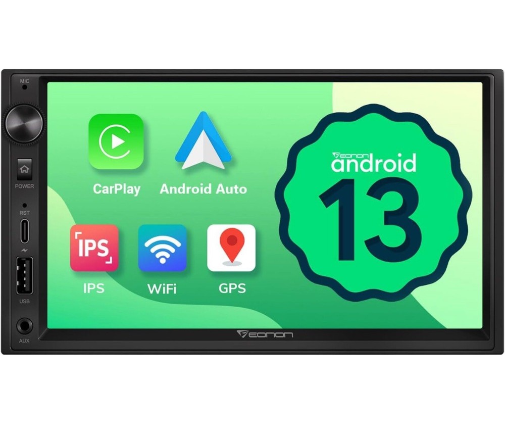 Eonon UA13 Android 13 Double 2Din 7″ IPS Car Stereo Radio GPS Navi CarPlay Audio