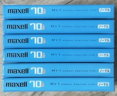 Lot Of 6 New Sealed Audio Cassette Tapes Maxell MY1-70, Normal Bias
