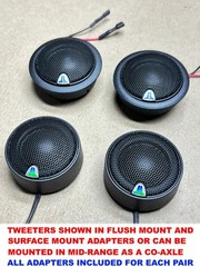 JL AUDIO EVOLUTION C3-650 6.5 MID-RANGE WOOFERS + TWEETERS …. NICE SEE INFO!