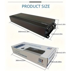 5000W MAX Monoblock Class D Car Amp – Low Distortion Stereo Audio Amplifier