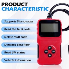 Automotive OBD2 Scanner Code Reader Car Diagnostic Scan Tool Check Engine Fault