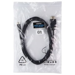 HDMI to Micro-HDMI (6-Foot) High Speed with Ethernet Cable – Black