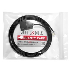 6 Feet Phone Line Extension Cord for Landline Telephones • HiGrade • Made in USA