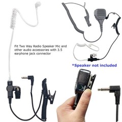 1/2 Set 3.5mm Listen Only Acoustic Tube Police Headset Earpiece For Motorola NEW