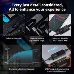 FiiO KA17 Portable USB DAC Audio HiFi Decoder, Dual ES9069Q PCM768DSD512 (Black)