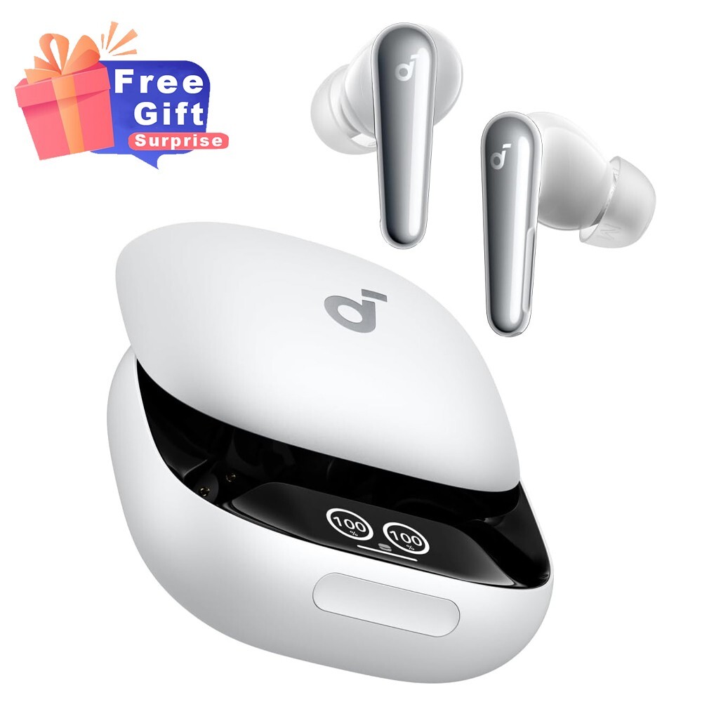 Soundcore Liberty 4 Pro Wireless Earbuds 7-Sensor Real-Time Adaptive NC|Refurb