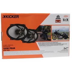 Kicker PS Weather-Proof Powersport 5×7″ Coaxial Speaker 2 Ohm 120W Peak 48PSC572