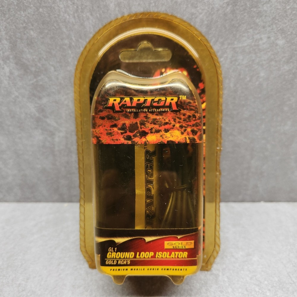 Raptor GL1 Ground Loop Isolator – Gold RCA Noise Reducer for Car Audio