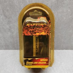 Raptor GL1 Ground Loop Isolator – Gold RCA Noise Reducer for Car Audio