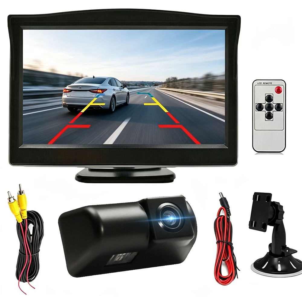 For Ford Transit Connect 5.0″ Screen Monitor Rear View Backup Camera Reverse Kit