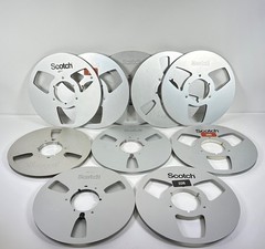 (Lot of 10) 3M, Scotch Metal Tape Reel 10.5″ x 1/4″ Take Up