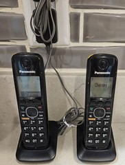 Panasonic KX-TG6641 Cordless Phone System Answering Machine 2 Handsets DECT 6.0+