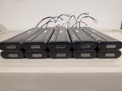 Battery Packs Lithium-ion 14 volt, Built-in BMS, Temp Sensor (Lot of 10) 8- Cell