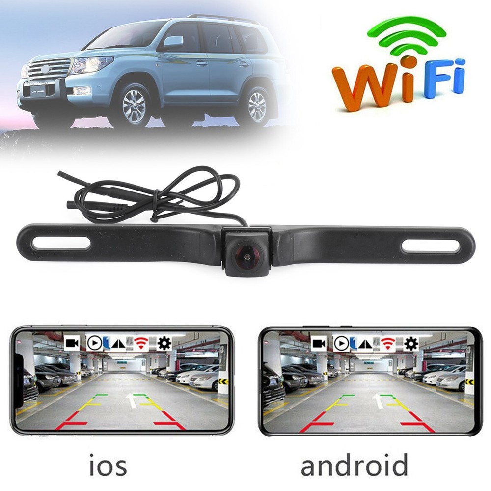 170° WiFi Car Rear View Cam Backup Wireless Camera Fits For iPhone Android,
