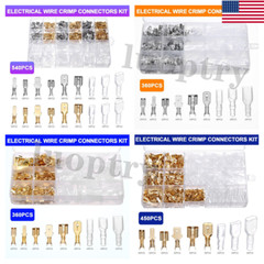 900X Assortment Male Female Spade Terminals Electrical Wire Crimp Connectors Kit