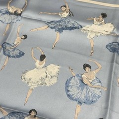 HERMES Valeriana Silk Scarf Light Blue 14924 90x90cm Silk Scarf