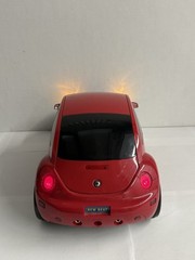 Sharper Image VW Beetle CD Player Radio Tested Working Alarm Clock Red Car GT113