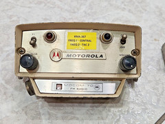 VINTAGE MOTOROLA RADIO SET FOR ANTIQUE POLICE CAR/FIRE TRUCK RESTORATION ADAM 12
