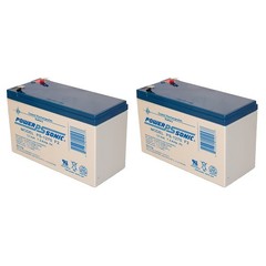 Power-Sonic 12V, 7Ah, AGM F2 Terminal Battery Compatible with OD 6-DW-7 – 2 Pack