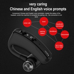 Bluetooth Earpiece Wireless Headset Noise Cancelling Headphones Driver Trucker-