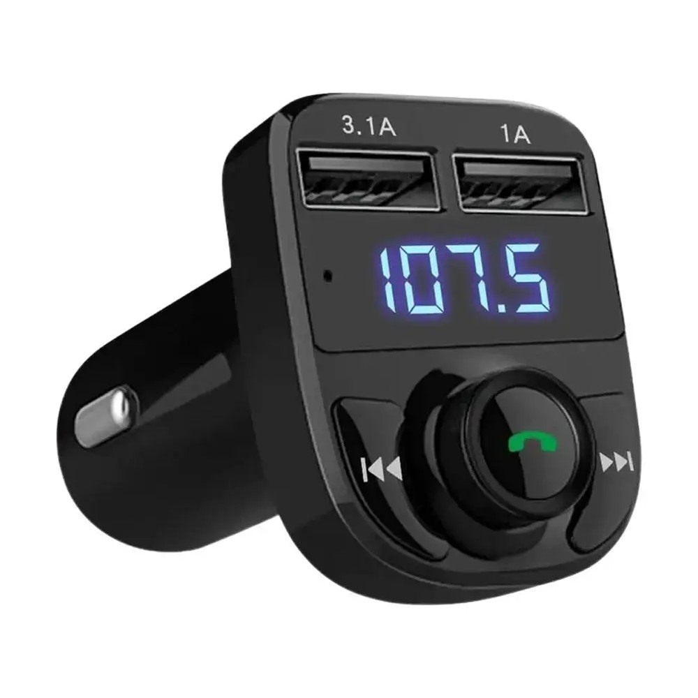 Bluetooth 5.0 Car Wireless FM Transmitter Adapter AUX Hands-Free 2USB PD Charger