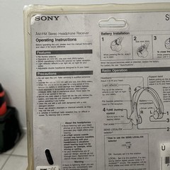 Sony Walkman FM/AM Adjustable Double Headband SRF-H2 Headphones NOS