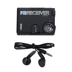 110-140MHZ Air Band Radio AM Receiver Aviation Band Receiver Black Airport