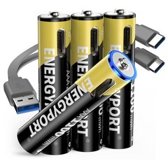 Lot 1.5V 3000mWh 1100mWh AA AAA Battery Type-C USB Rechargeable Li-ion Batteries