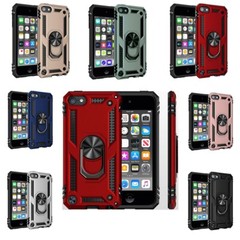 Heavy Duty Dual Layer Case 360° Rotating Ring Kickstand for iPod Touch 7 6 5th