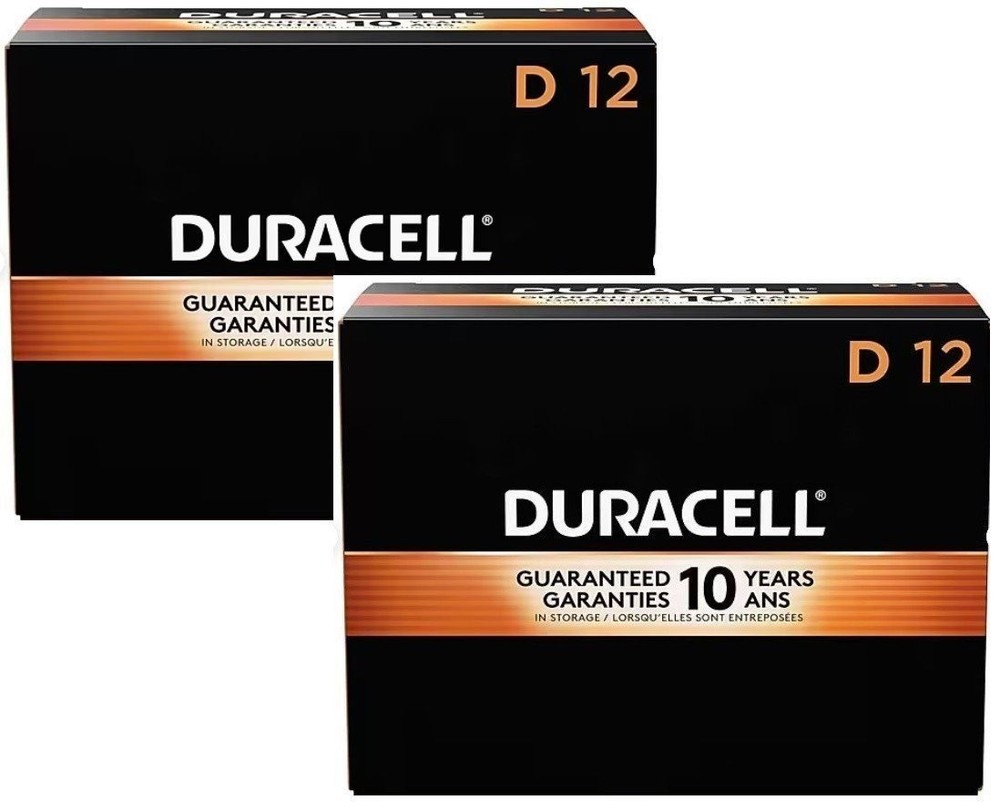 D DURACELL BATTERY (24 PACK/24 TOTAL) D-CELL *ALWAYS FRESH INVENTORY*