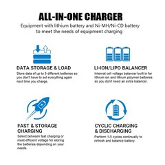 LiPo Battery Charger RC Balance Fast Charger Discharger 150W 10Amp AC/DC Charger