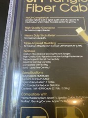 VIBE 6ft Tangle-Free Fiber Cable HDMI High Speed w/Ethernet NIP
