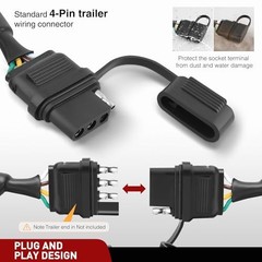 4 Pin Custom Trailer Wiring Harness Kit 56083 Lexus RX350/RX450h 2010-2023