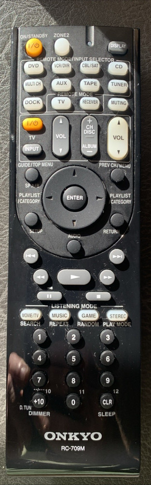 Onkyo RC-709M Remote Control. Used, Pro Cleaned & Tested