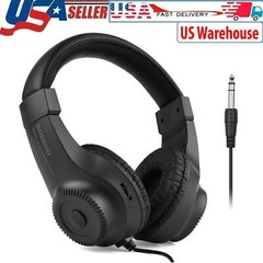 Wired Over Ear Headphones Studio Monitor Recording Headset for Guitar Amplifier