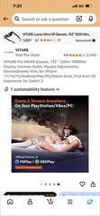 VITURE Pro XR/AR Glasses – USB-C Wired Connectivity for XR/AR Viewing