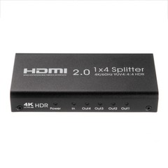 UHD 4K 60Hz HDMI 2.0 Repeater Amplifier Splitter Box Hub HDR 1080P 1×4 1In 4Out