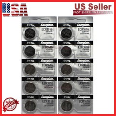 10 x Fresh ENERGIZER CR1616 BATTERY 3V LITHIUM Coin Cell CR 1616 DL1616 BR1616