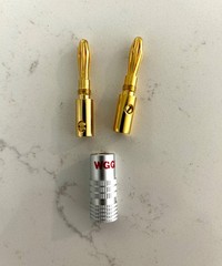 Banana Plugs/Dual-Screw Audio Jack Connectors – 6 Pairs/12 pcs