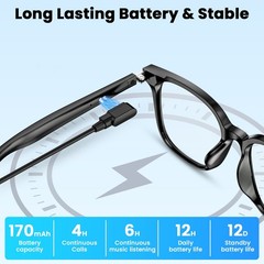 Smart Glasses Photochromic Lenses Bluetooth Call Glasses Audio Eyewear Headset