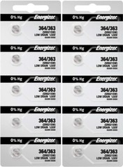10 x Fresh Stock Energizer Watch Silver Oxide Batteries 364/363 SR621SW Battery
