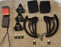 HTC VIVE Tracker (2018) x3 Black Controller Set w/ USB Dongles