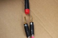 Qed Silver Special 25th anniversary edition Speaker Cable ( 4pc-2ft. ) mad in UK