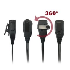 10x D-shaped Earpiece headset with PTT for Motorola GL200, EX500, EX600