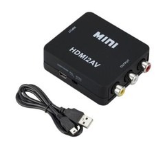 RCA AV to HDMI HD Converter Adapter Composite 3RCA CVBS Audio Video Wii NES SNES
