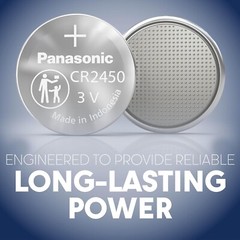 4 x Fresh New Panasonic CR2450 CR 2450 3v LITHIUM Coin Cell Battery Exp. 2031