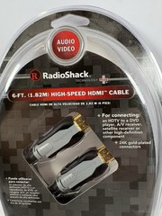 RadioShack 6 ft. 1.82M High Speed HDMI Cable 24K Gold Plated Connectors