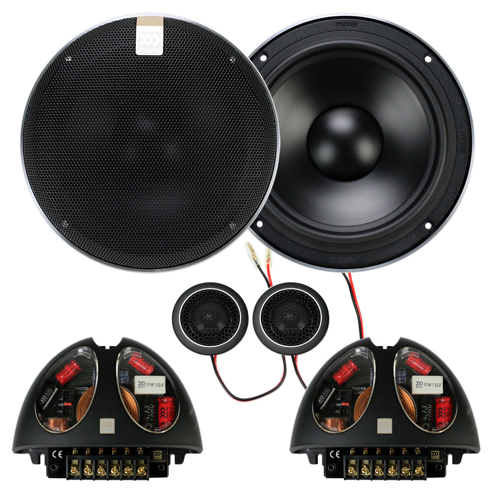Morel Hybrid 62 6-1/2″ 2-Way Component Speakers 140W 4-Ohm Car Audio Comp NEW