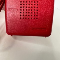 Vintage Solid State Arrow Transistor Radio Red Made in Hong Kong Working